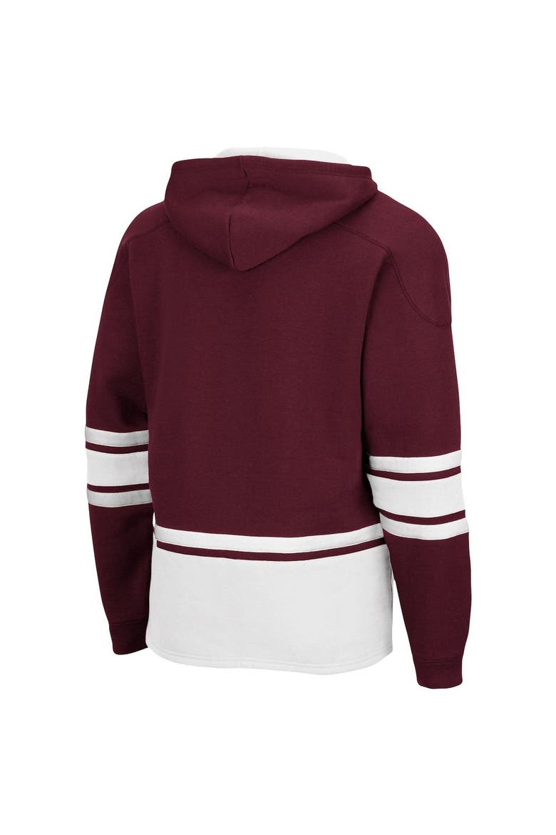 Men's Colosseum Maroon Mississippi State Bulldogs Lace Up 3.0 Pullover Hoodie, Alternate, color, Maroon
