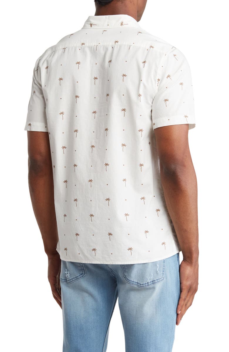 CREATE UNISON Linen & Cotton Button-Up Shirt, Alternate, color, 