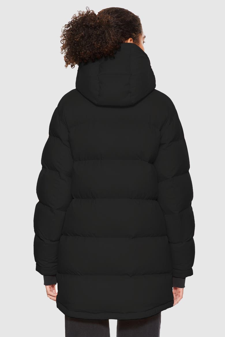 Puff-O® Hip-Length Down Puffer Jacket, Alternate, color, Black
