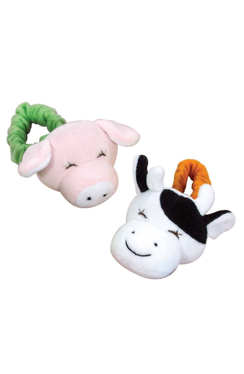 Kaplan Early Learning Company Infant Colorful Wrist Rattles - Set of 6, Alternate, color, Multicolor