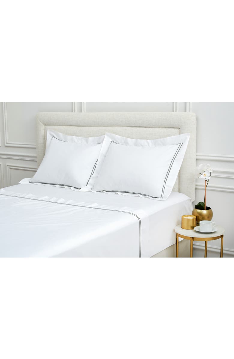 ELISABETH YORK Legacy Pearl Bedding Sheet Collection, Alternate, color, Gray