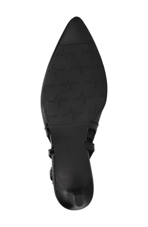 EASY STREET EASY STREET GLISTEN KITTEN HEEL SLINGBACK PUMP