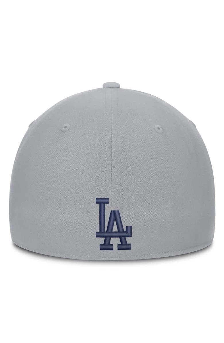 Nike Men's Nike  Gray Los Angeles Dodgers Primetime Rise Dri-FIT Flex Hat, Alternate, color, Gray