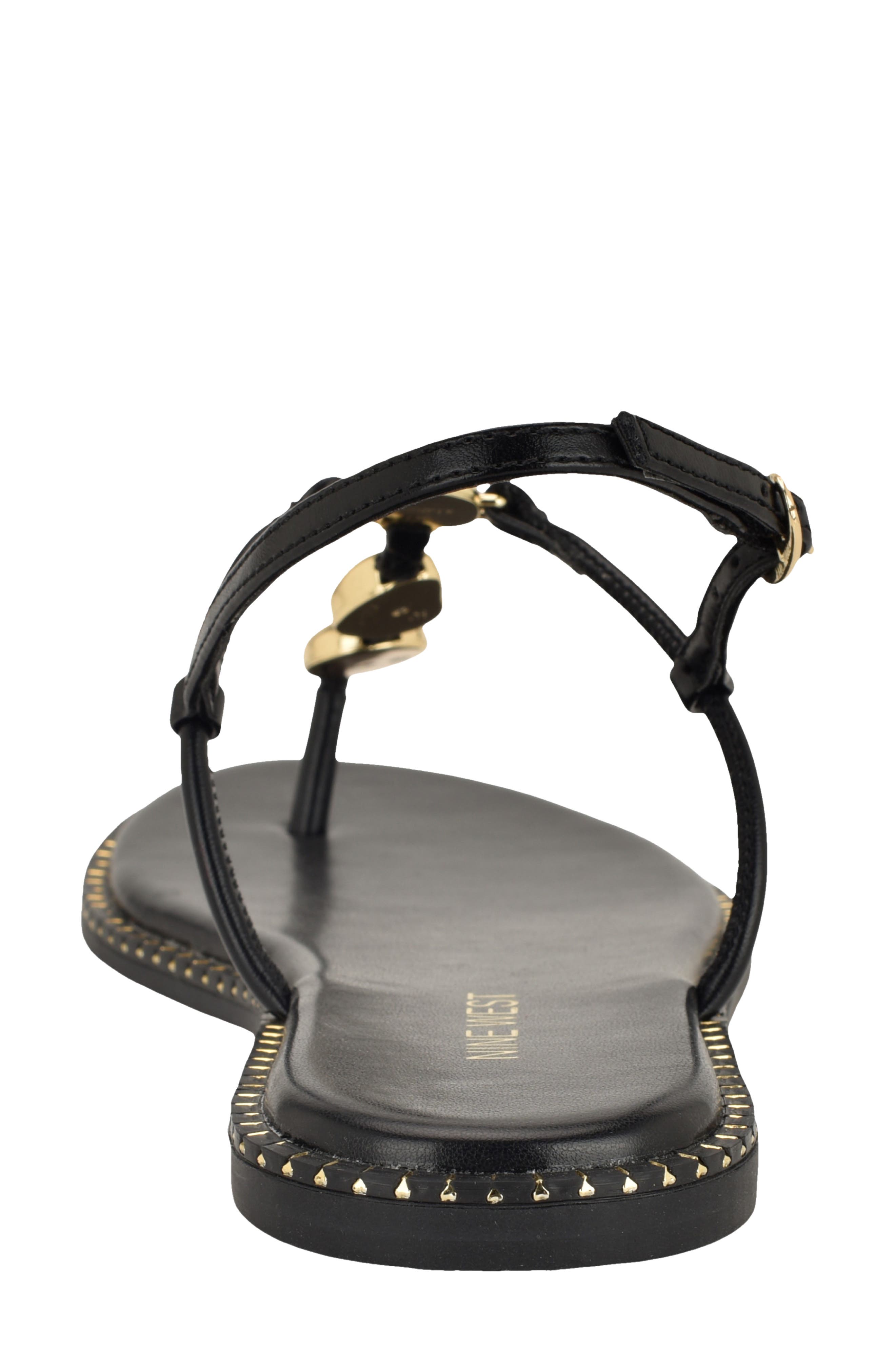 Nine West Derika T-Strap Sandal, Alternate, color, 