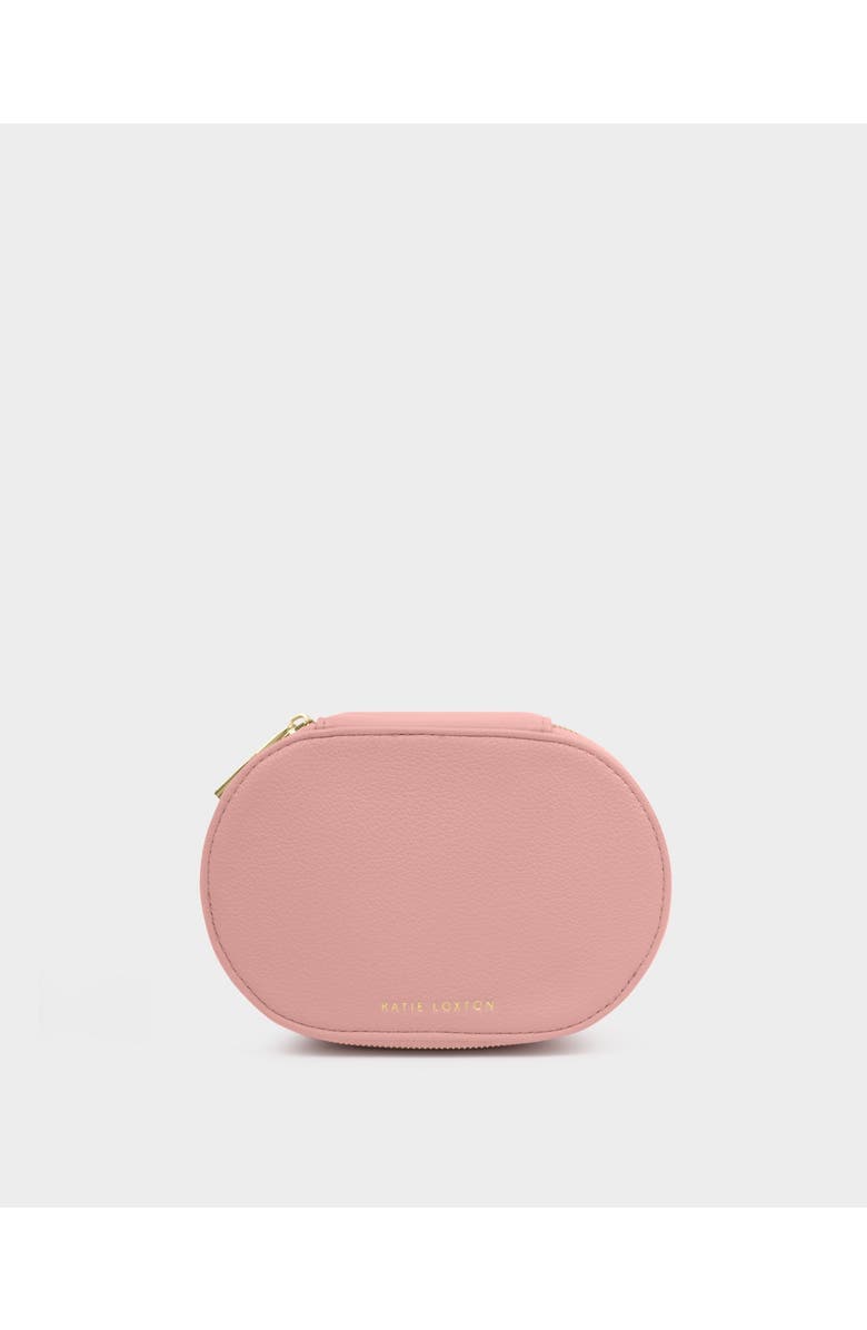 Katie Loxton Oval Jewelry Box 'A Little Sparkle' in Pink, Alternate, color, Pink