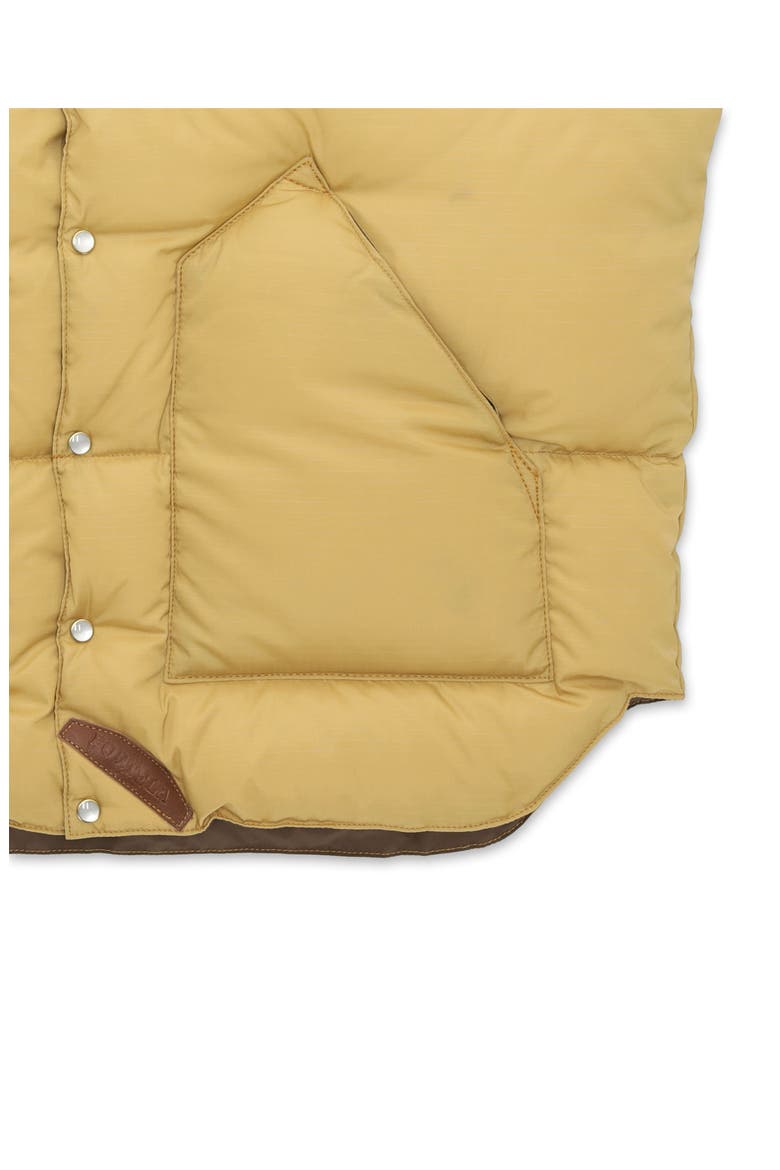 Christy Shearling Collar Vest, Alternate, color, Brown