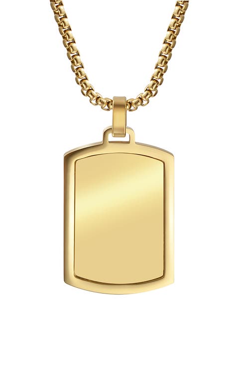 Men's Dog Tag Pendant Necklace