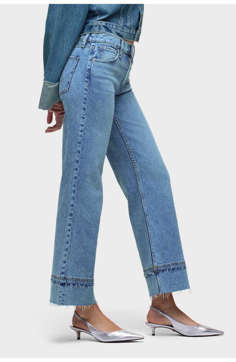 Hudson Jeans Rosie High-Rise Wide Leg Ankle Raw Hem, Alternate, color, Express