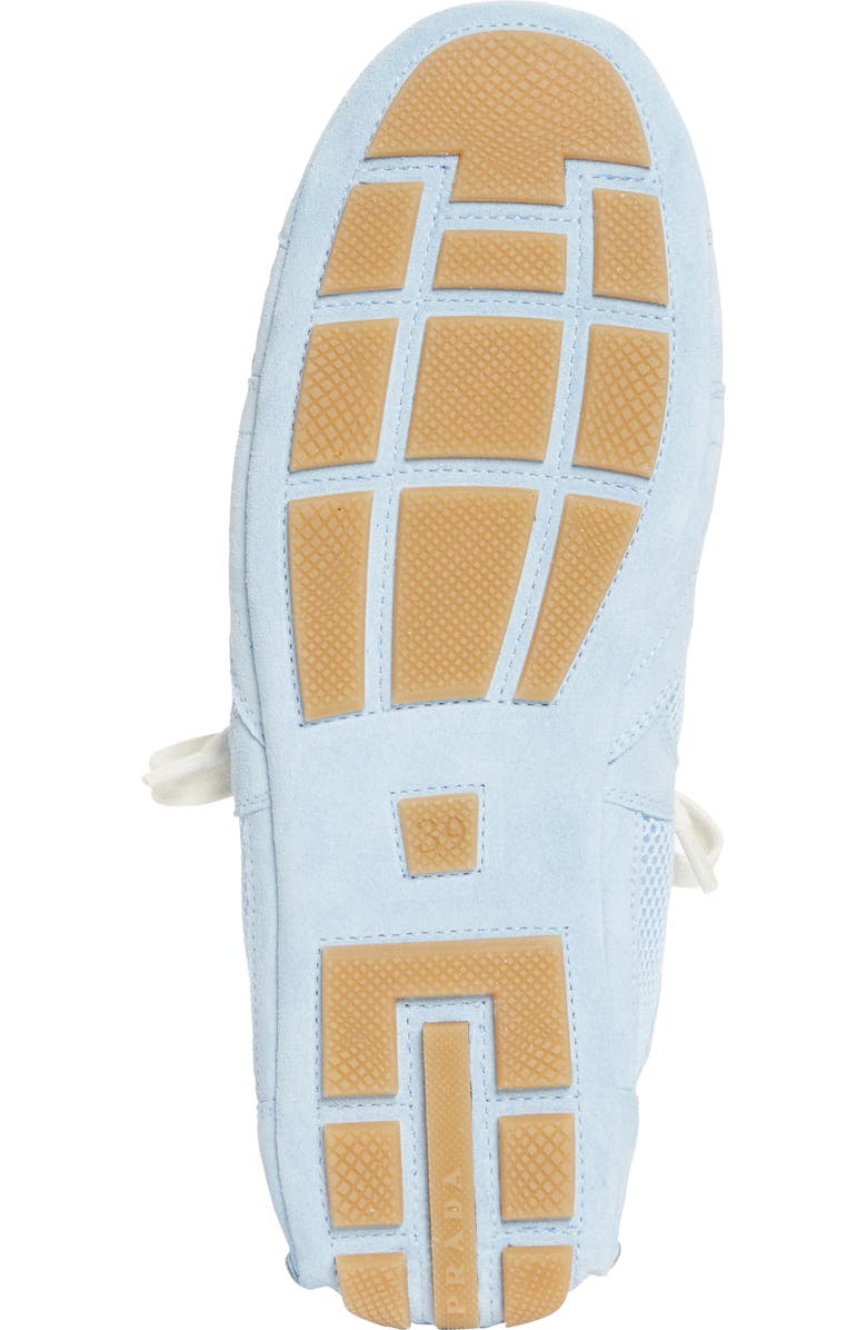 Prada Mixed Media Low Top Sneaker, Alternate, color, Blue