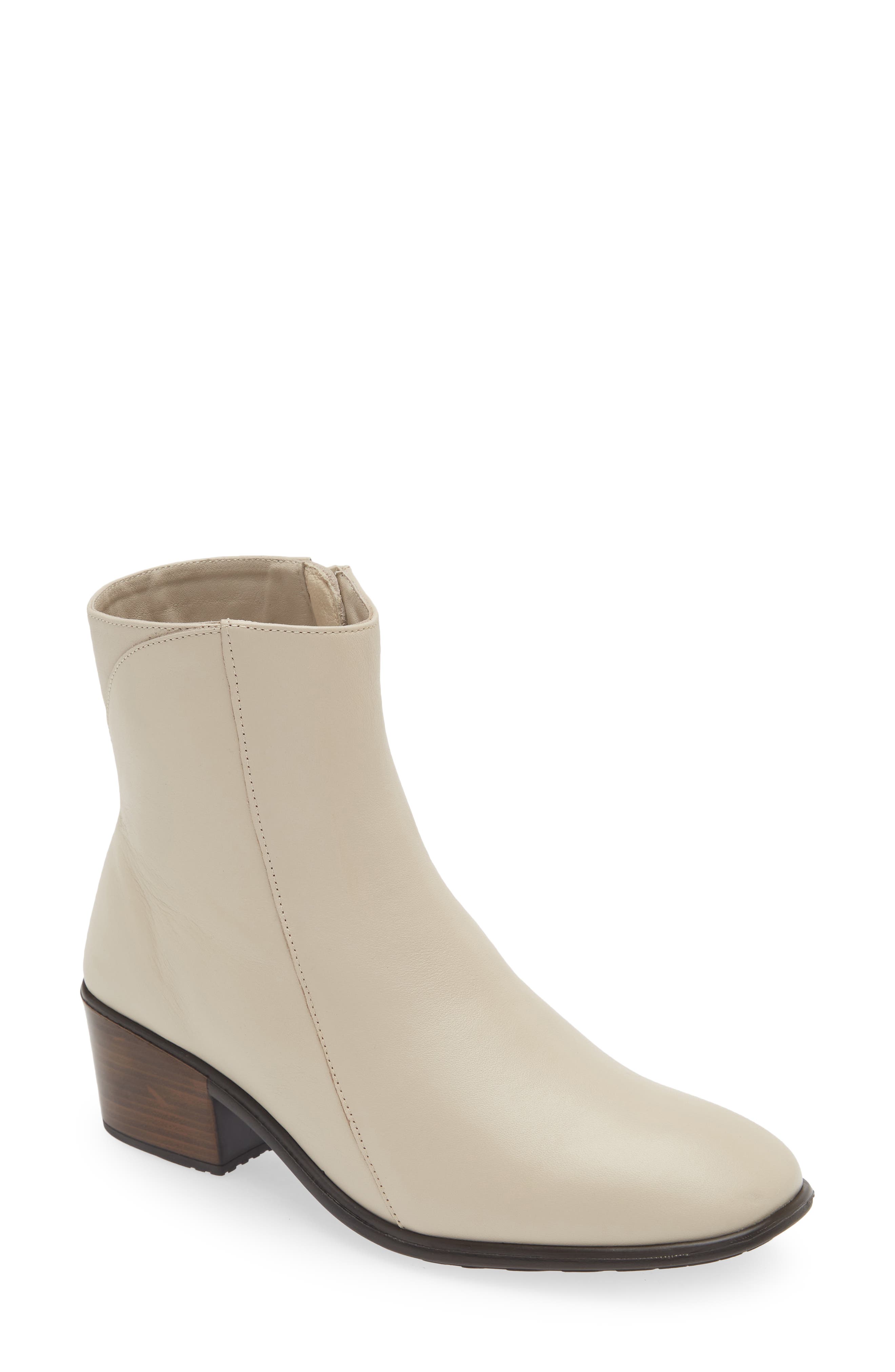 Goodie Zip Boot, Main, color, SOFT IVORY LEATHER