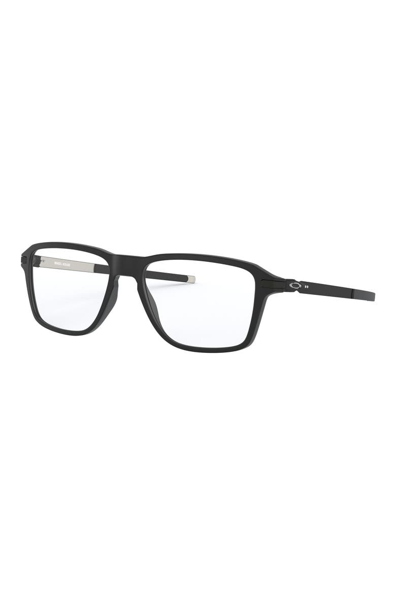 Wheel House 54mm Square Optical Glasses, Alternate, color, SATIN BLACK