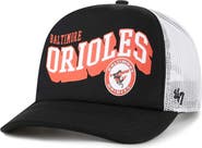 '47 Men's '47 Black Baltimore Orioles Meander Foam Trucker Snapback Hat