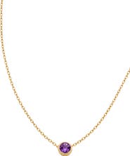Argento Vivo Sterling Silver Birthstone Pendant Necklace