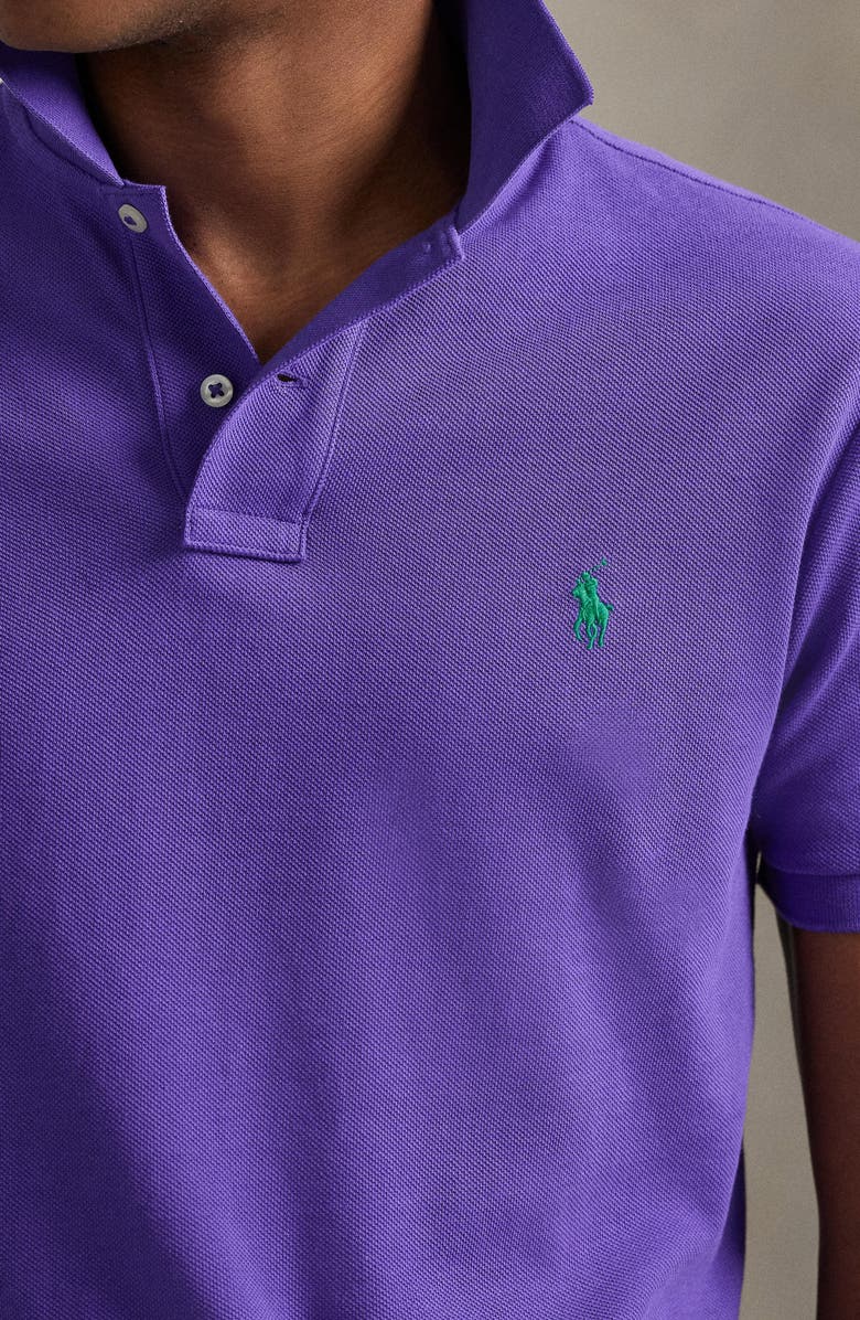 Polo Ralph Lauren The Iconic Cotton Piqué Polo, Alternate, color, Cabana Purple/ C5223