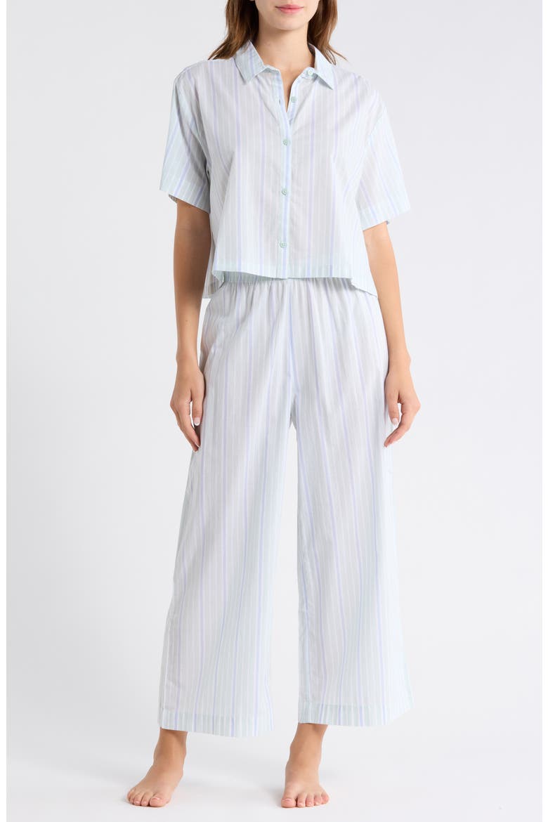 Lightweight Cotton Pajamas, Main, color, BLUE- BLUE JULIANA STRIPE