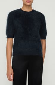 Lafayette 148 New York Brushed Cashmere Crewneck Sweater