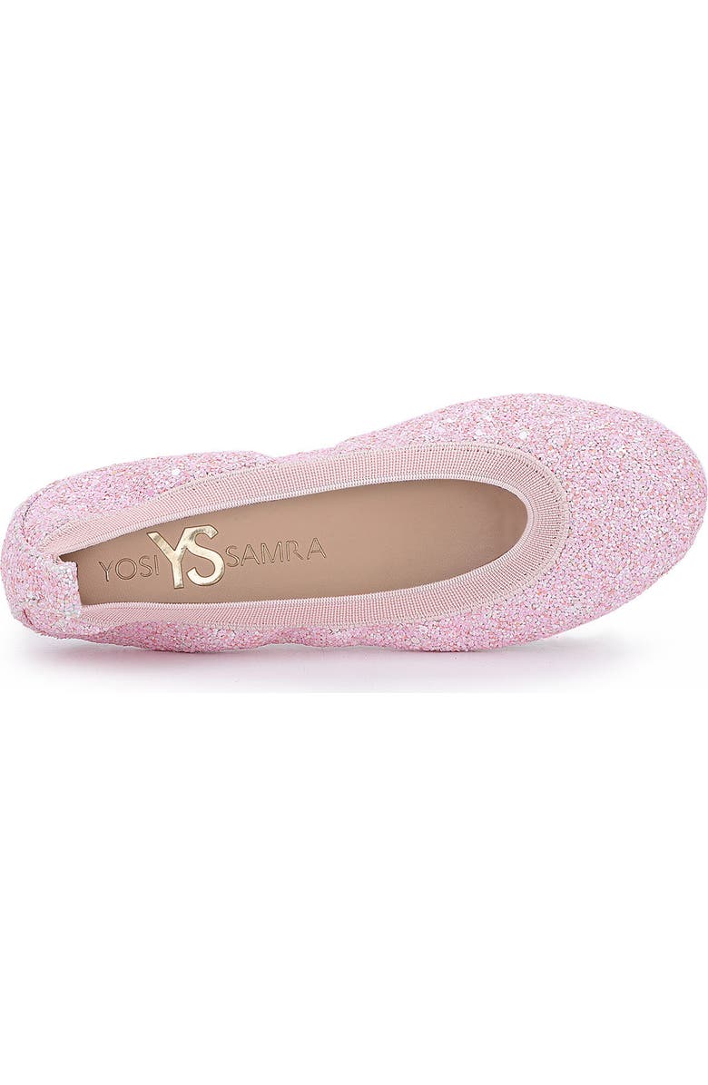 Yosi Samra Miss Samara Ballet Flat, Alternate, color, Light Pink Glitter
