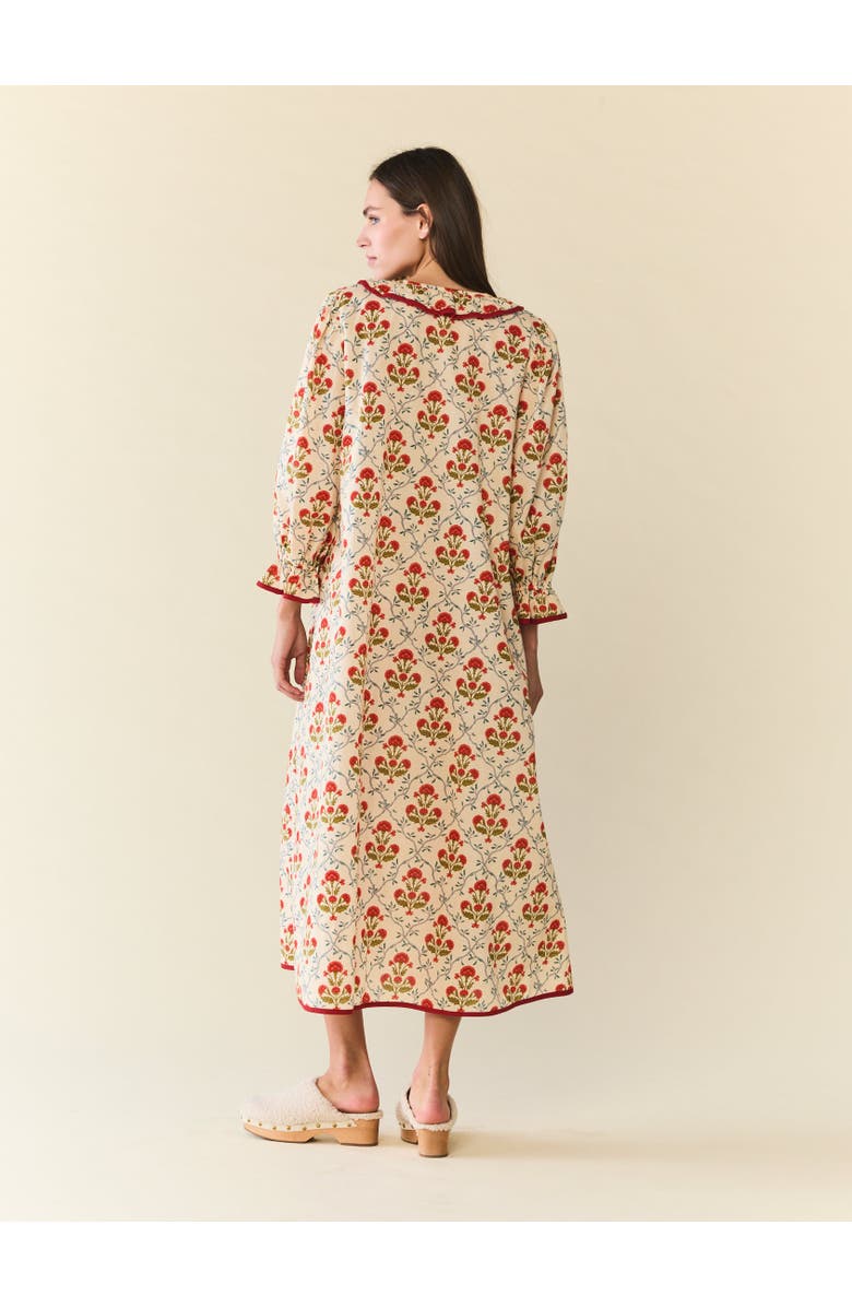 Eddy Hannah House Dress, Alternate, color, Red Floral Tiles