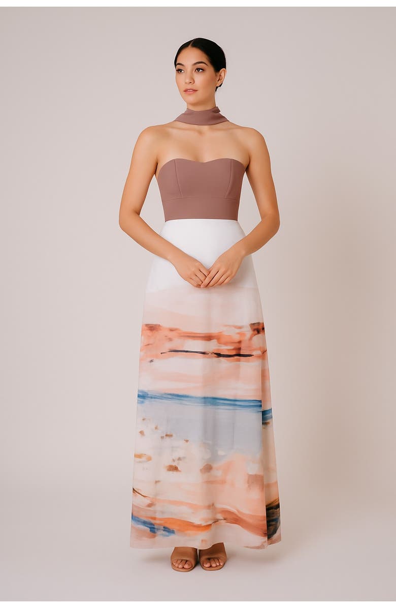 San Malo Bajareque Maxi Dress, Alternate, color, Brown