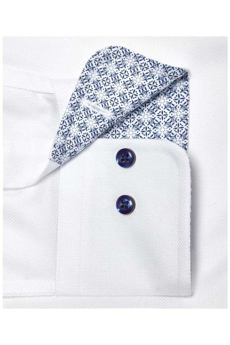 Trim Fit Royal Oxford Solid Cotton Dress Shirt, Alternate, color, WHITE