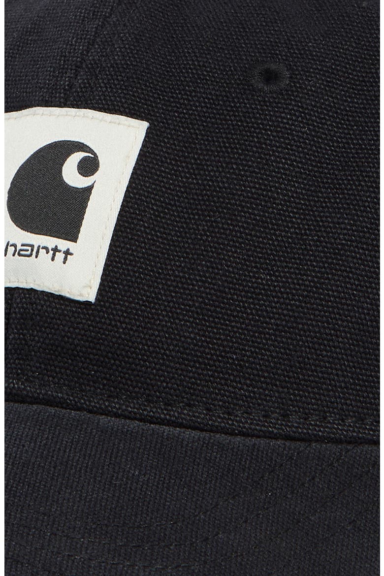 Logo Patch Adjustable Cotton Canvas Ball Cap, Alternate, color, BLACK/ STONE