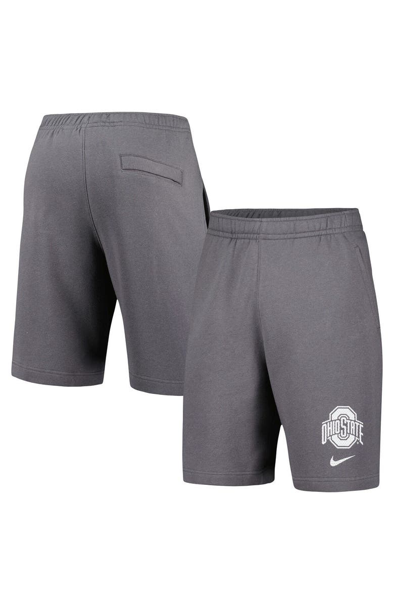 Nike Men's Nike Gray Ohio State Buckeyes Fleece Shorts, Main, color, Gray