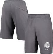 Nike Men's Nike Gray Ohio State Buckeyes Fleece Shorts