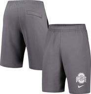 Nike Men's Nike Gray Ohio State Buckeyes Fleece Shorts