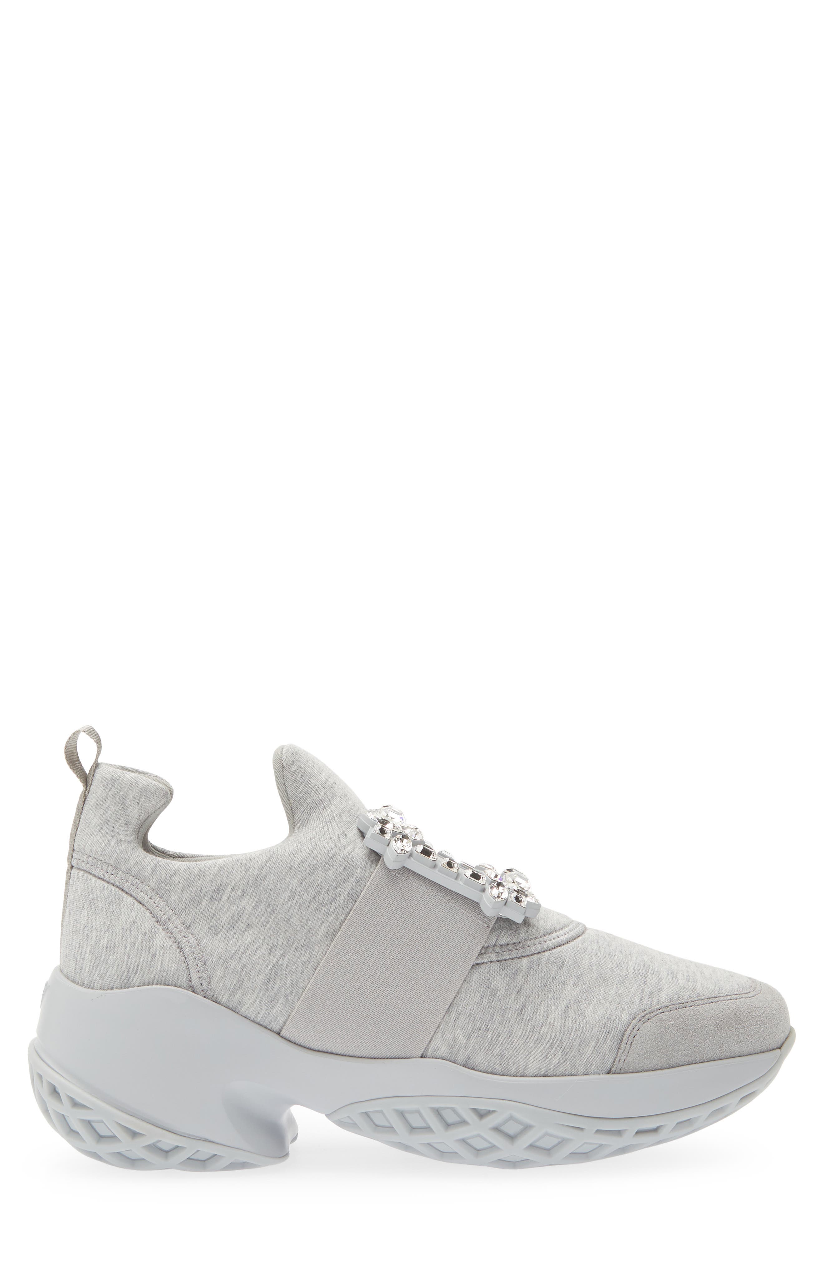 Viv Run Strass Sneaker, Alternate, color, GRIGIO/ GRIGIO CHIARO