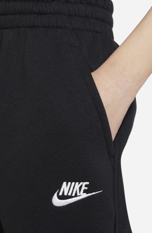 Nike Sportswear Club Fleece Big Kids' (girls') Pants (extended Size) In Black