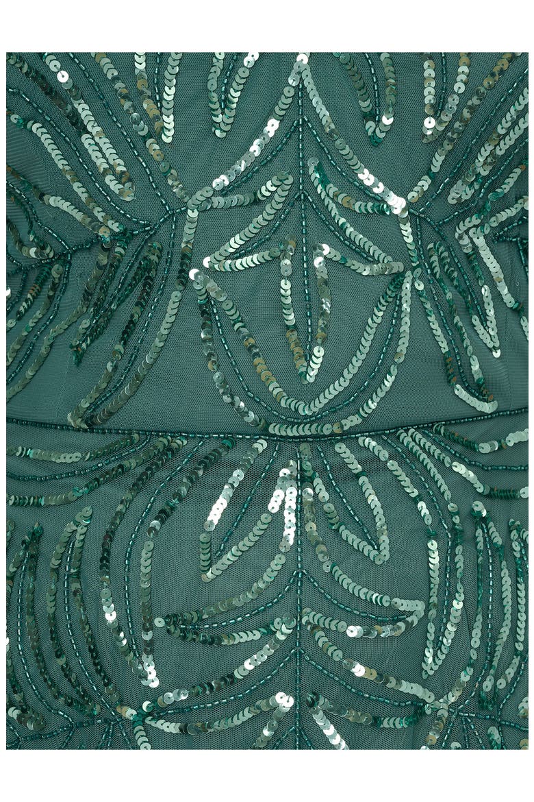 Sequin Gown, Alternate, color, GREEN SLATE