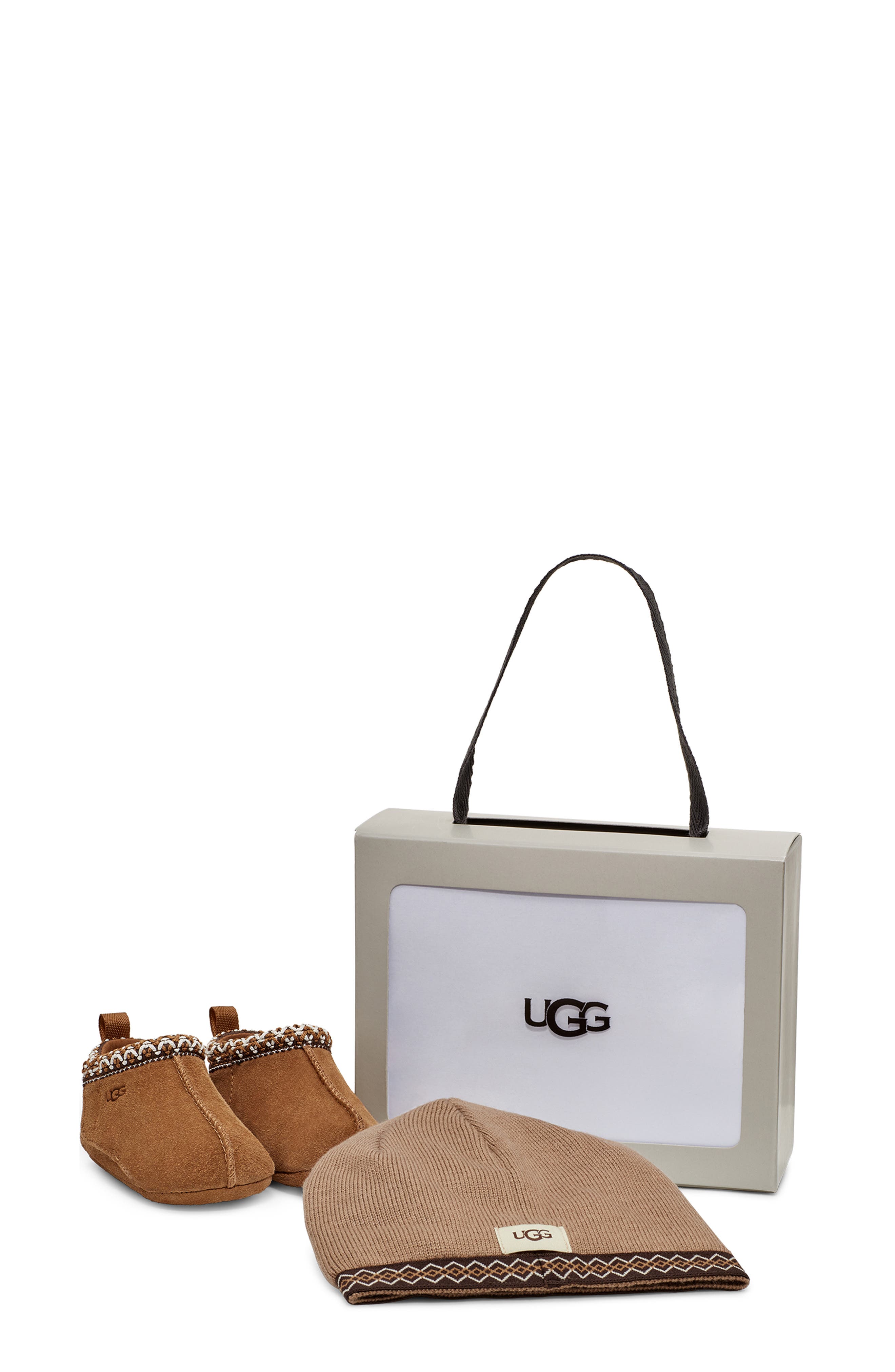 UGG<sup>®</sup> Baby Tasman Boot & Beanie Set, Main, color, 