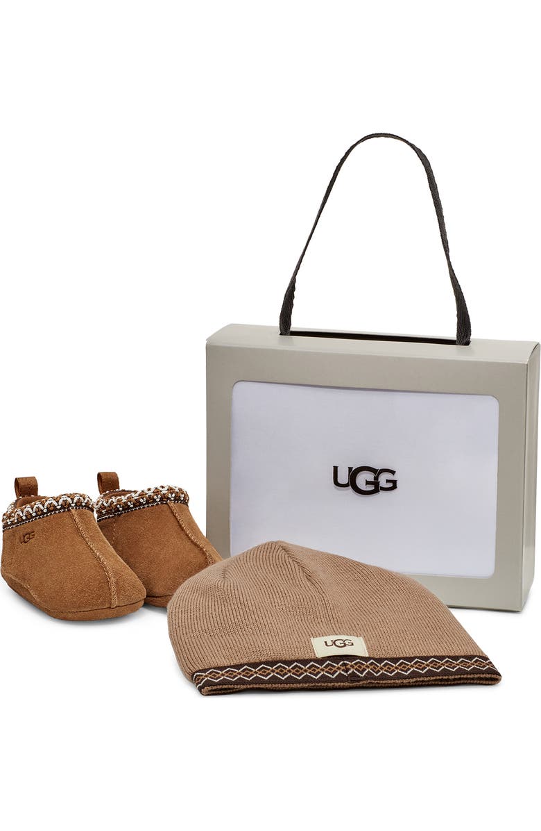 UGG<sup>®</sup> Baby Tasman Boot & Beanie Set, Main, color,