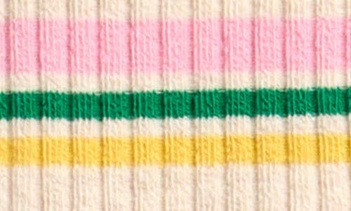 Bobo Choses Striped Rib Stripe Leggings In Pink