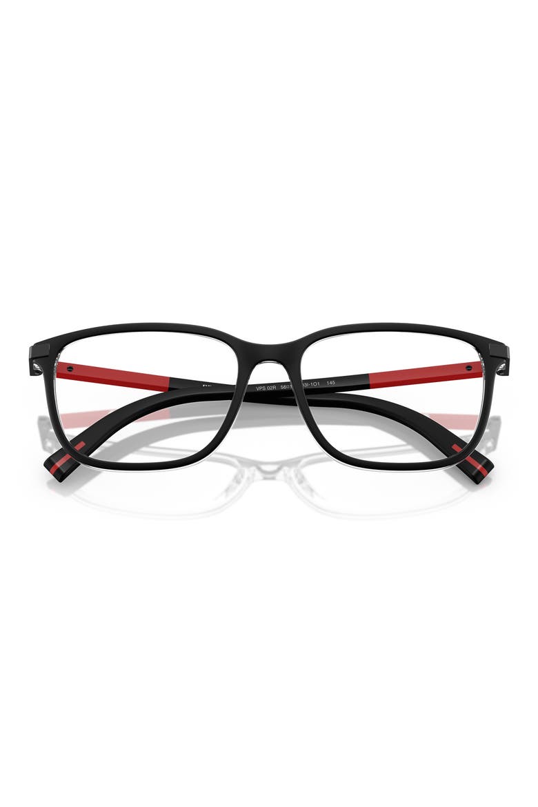 56mm Pillow Optical Glasses, Alternate, color, MATTE BLACK