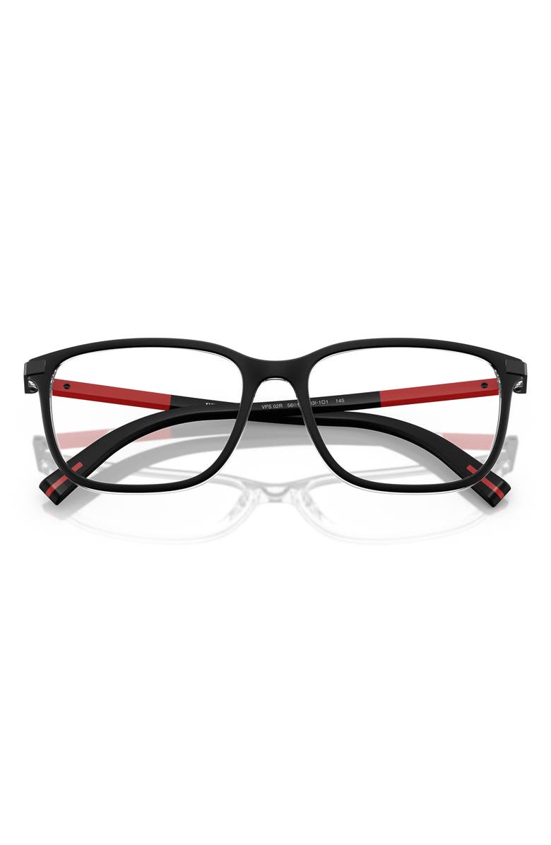Prada Linea Rossa 56mm Pillow Optical Glasses, Alternate, color, 
