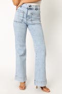 Petal & Pup Nico Patch Pocket High Waist Wide Leg Jeans