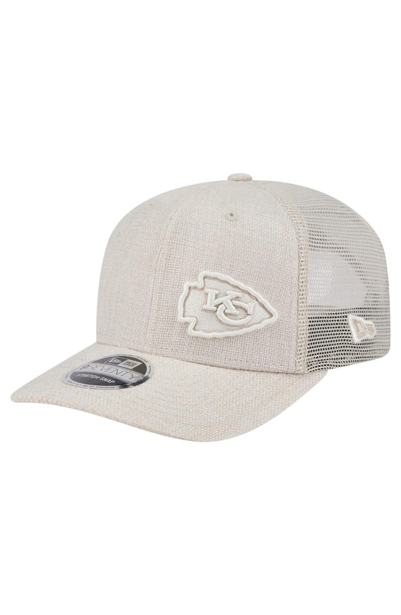 New Era Men's New Era Natural Kansas City Chiefs Flawless 9SEVENTY Stretch-Snap Hat, Main, color, 