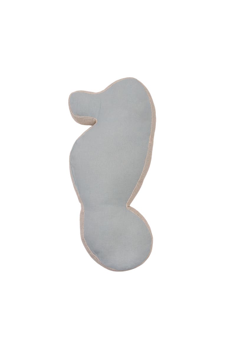 C&F Home Beaded Seahorse Coastal Embellished Accent Shaped Pillow, Alternate, color, Brown