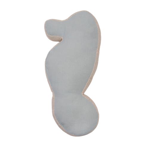 C & F Home C&f Home Beaded Seahorse Coastal Embellished Accent Shaped Pillow In Gray