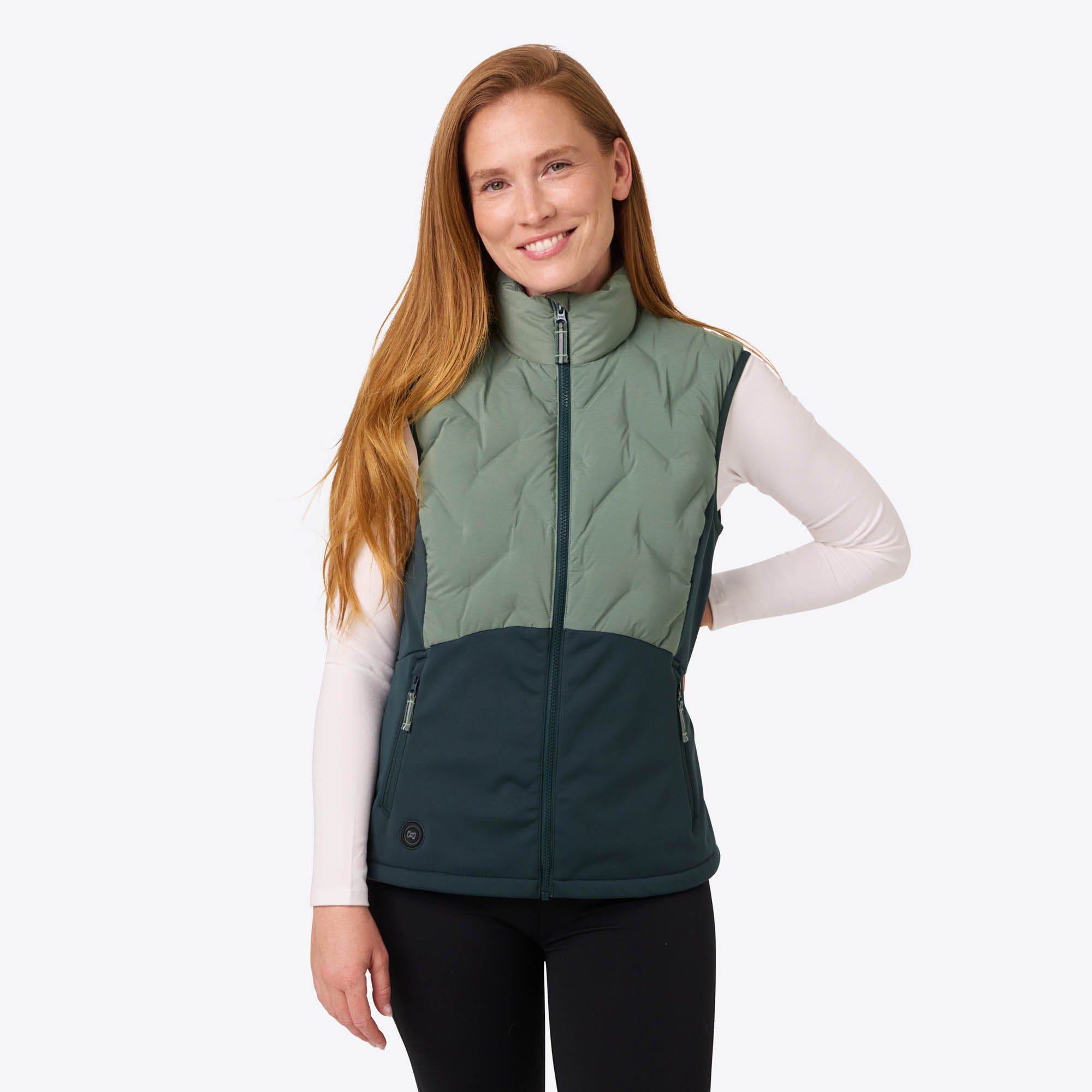 Women's Natural Down Hybrid Heated Vest - image 3