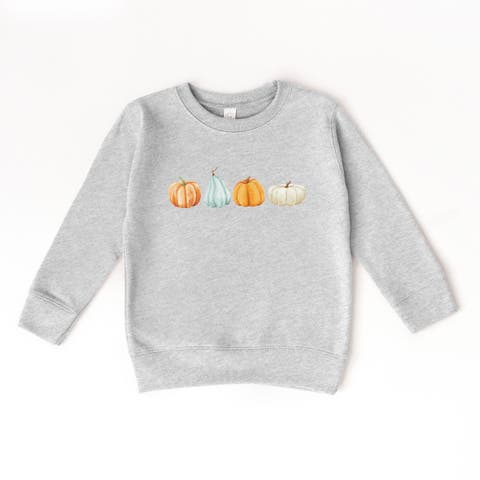 Watercolor Pumpkins Row Sweatshirt (Toddler)