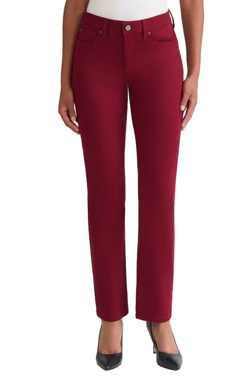 Jones New York Lexington Straight Leg Pants In Red