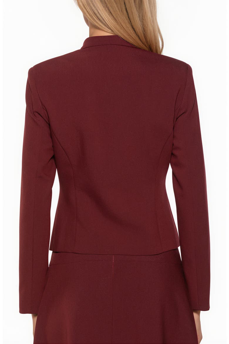 Moira Mandarin Collar Jacket, Alternate, color, BURGUNDY