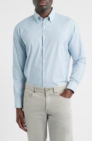 Peter Millar Gregory Performance Twill Button-Down Shirt