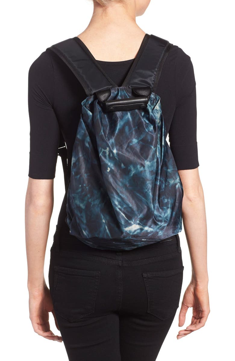 Y's by Yohji Yamamoto 'Tuck' Nylon Backpack, Alternate, color,
