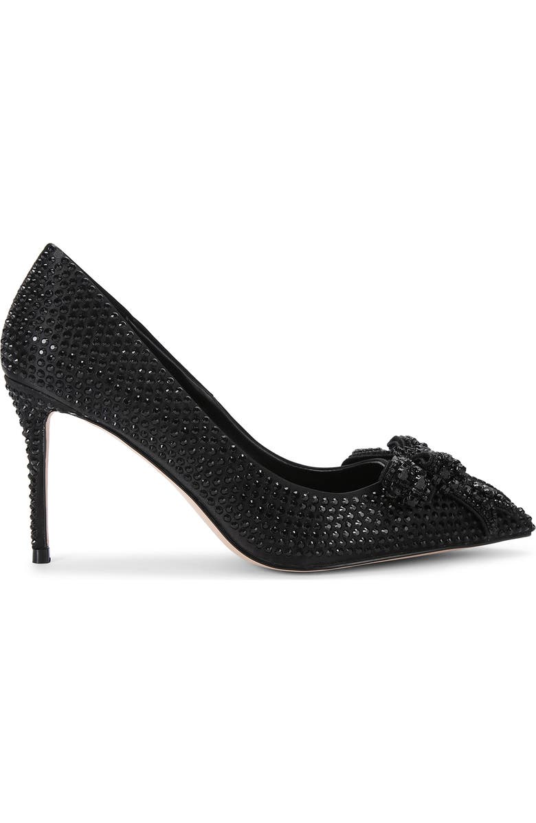 Kurt Geiger London Belgravia Crystal Pointed Toe Pump, Alternate, color, Black
