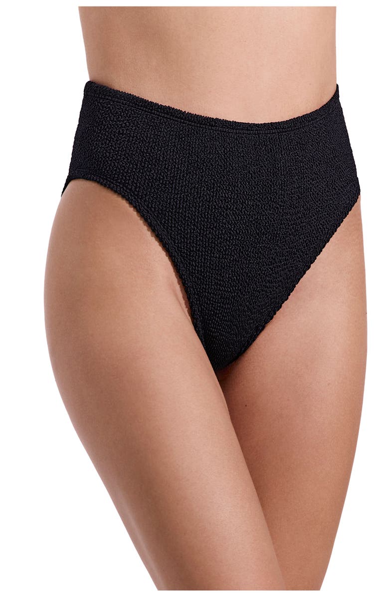 Luma Gottex Tulum High Waist Bikini Bottom, Main, color, Black