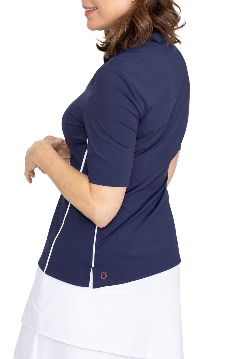 Keep It Covered Short Sleeve Golf Top, Alternate, color, NAVY