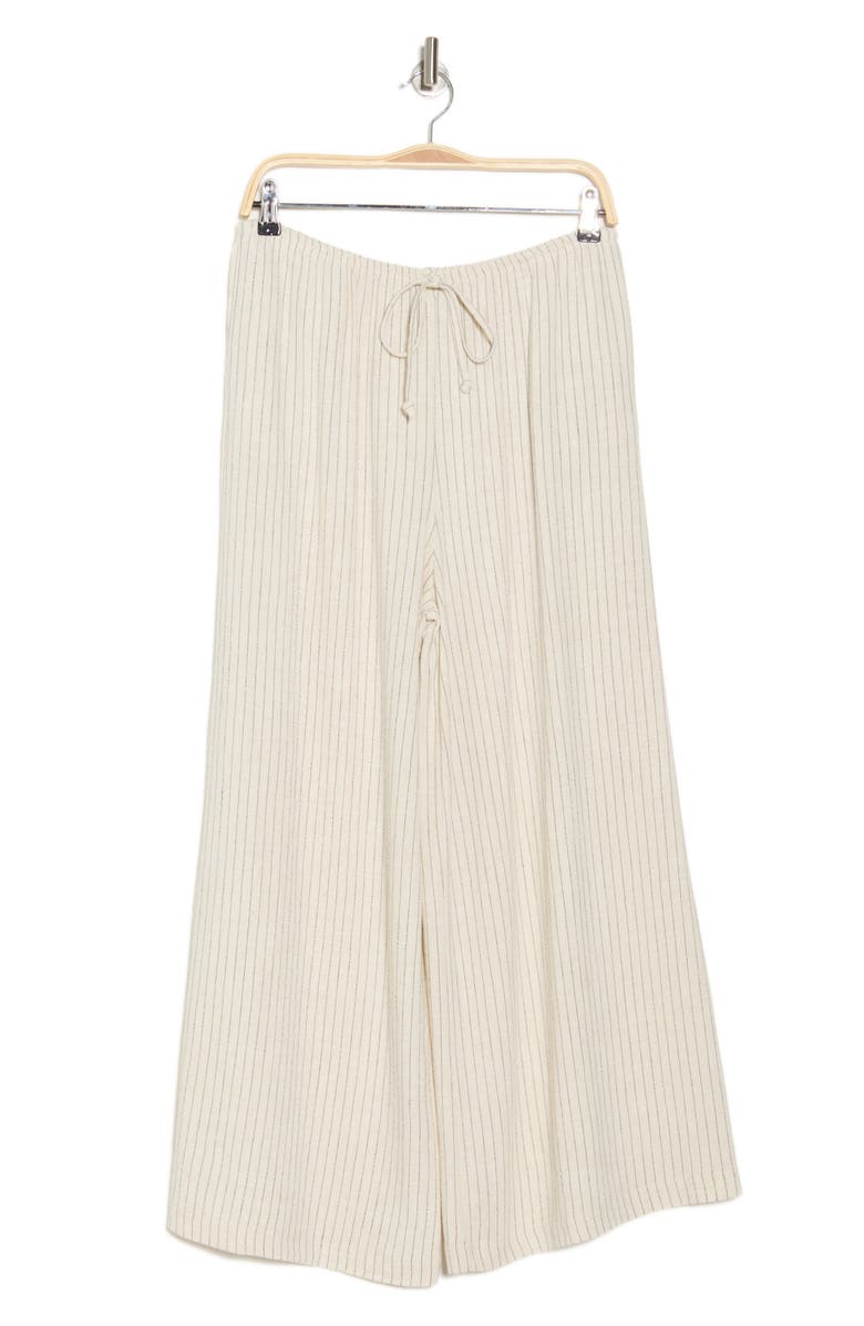 Bobeau Wide Leg Pants, Alternate, color, Linen/ Black